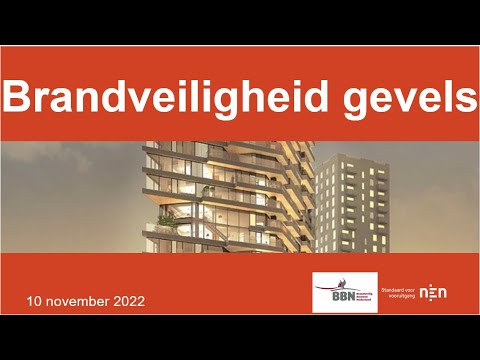 NEN BBN Brandveiligheid gevels; registratie van het seminar van 10 november 2022